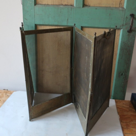 Haard scherm vonken vanger messing VERKOCHT