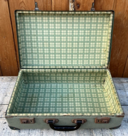 Koffer groen vintage retro origineel 46 cm
