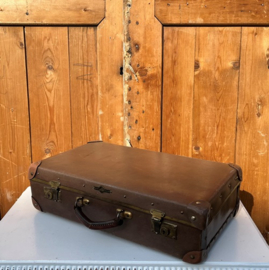 Koffer bruin 44 x 25 x 12 cm Vulcan Fibre origineel