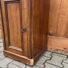 Nachtkastje hout marmer Frankrijk VERKOCHT
