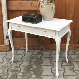 Thee tafel sidetable wit Queen Ann VERKOCHT