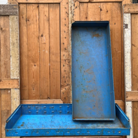 Wandschap schap metaal industrie Schaffer blauw