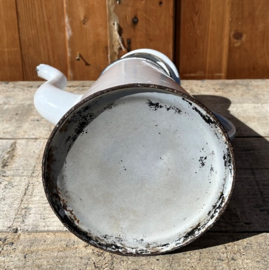 Koffiekan koffie pot emaille wit VERKOCHT