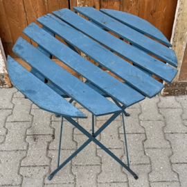 Bistro set bistrosetje metaal met hout VERKOCHT