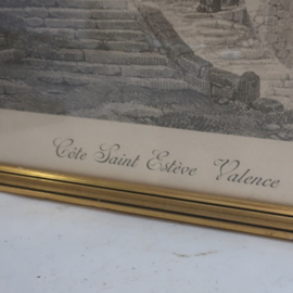 Cote Saint Esteve Valence 36,5 x 46,5 in lijst