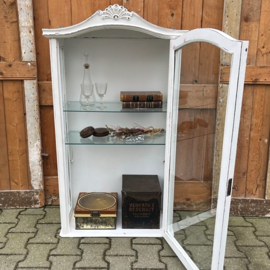 Vitrine kast wit sier pronk Engeland 119,5 cm