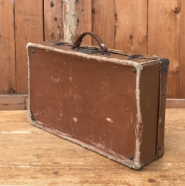 Koffer bruin kinder koffertje origineel VERKOCHT