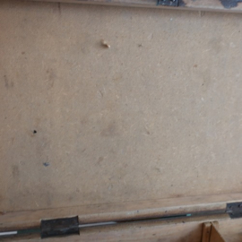 Kist koffer hout origineel plat 57 cm