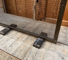 Haard scherm vonkenvanger metaal 45 cm