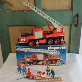 Playmobil brandweer wagen in doos vintage