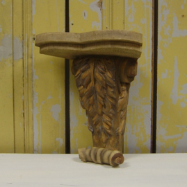 Console massief hout brocante 30 cm VERKOCHT