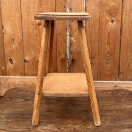 Kruk bijzettafel melk krukje hout VERKOCHT