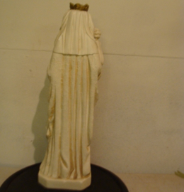Maria beeld origineel wit en goud VERKOCHT