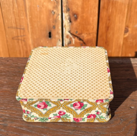 Doos stoffen bekleding karton sieraden naaidoosje