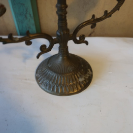 Kandelaar koper kaars standaard 26 cm hoog