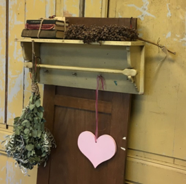 Keukenrek wandmodel brocante beige VERKOCHT