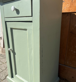Nacht kastje hout groen Frankrijk VERKOCHT
