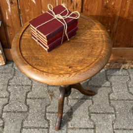 Wijntafel bijzettafel haltafel hout Ø 45 cm