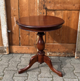 Wijntafel bijzettafel haltafel hout Ø 49,5 cm