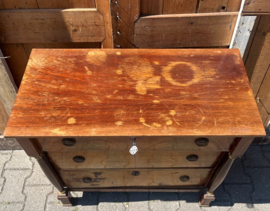 Ladekast commode 3 laden origineel 81,5 cm