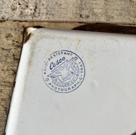 Emaille Cesco bak doka ontwikkelbad schaal