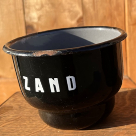 Set zand zeep soda emaille zwart VERKOCHT