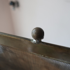 Haard scherm vonken vanger messing VERKOCHT