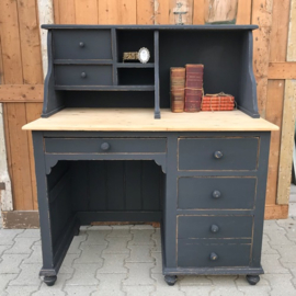 Bureau schrijfbureau hout grijs 109 cm VERKOCHT