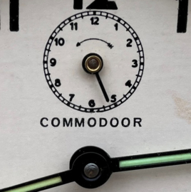 Wekker Commodoor origineel wit VERKOCHT