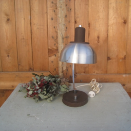 Tafel lamp metaal bureau buro vintage retro