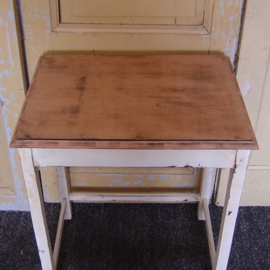 Sidetable bijzettafel wit blank blad VERKOCHT