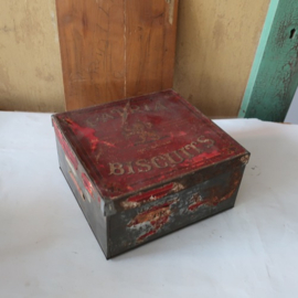 Blik Patria biscuits Amsterdam origineel metaal
