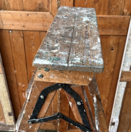 Oude houten trap ladder schilderstrap VERKOCHT