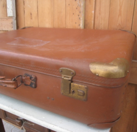 Koffer bruin origineel 75 x 50 cm