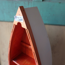 Boekenkastje type boot kano skiff 69 cm