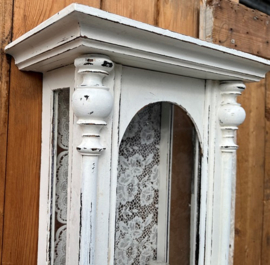 Hang kastje wand pronk wit klok VERKOCHT