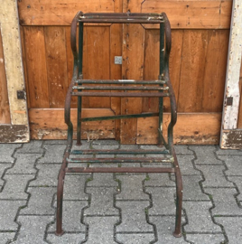 Oude trap ladder schilderstrap metaal 77 cm