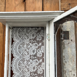 Hang kastje wand pronk wit klok VERKOCHT