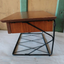 Wandschap rek vintage mid century VERKOCHT