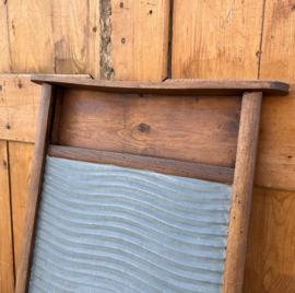 Wasbord hout met zink antiek VERKOCHT