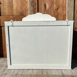 Vitrine kast 1930 wit pronk sier wand