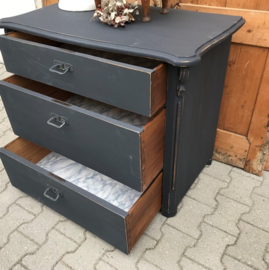 Ladekast commode grijs 94,5 breed VERKOCHT