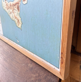 Schoolplaat Italie kaart 82 x 105 VERKOCHT