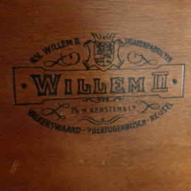 Houten kist origineel sigaar Willem II VERKOCHT
