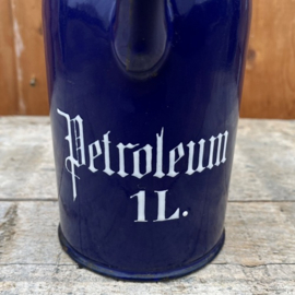 Emaille Petroleum kan 1 liter blauw metaal
