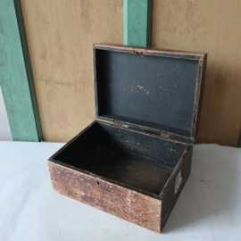 Houten kist origineel 29 x 22 x 14 cm