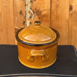 Pot origineel cognac bruin 13 cm VERKOCHT