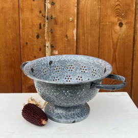 Vergiet emaille grijs Ø 20 cm VERKOCHT
