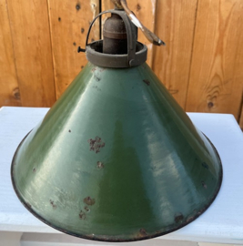 Hanglamp ganglamp emaille origineel groen