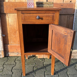 Hal kast nacht kastje hout origineel VERKOCHT